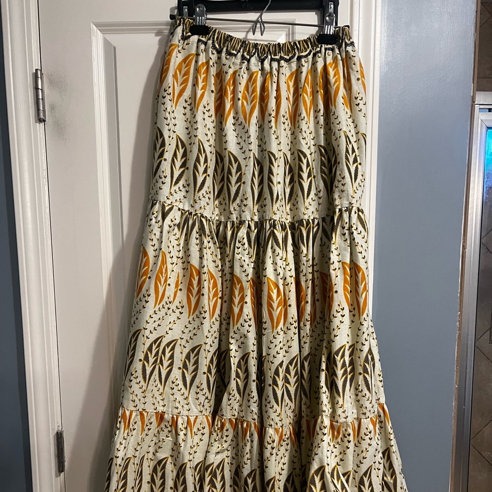 Francis & Benedict Tiered maxi skirt